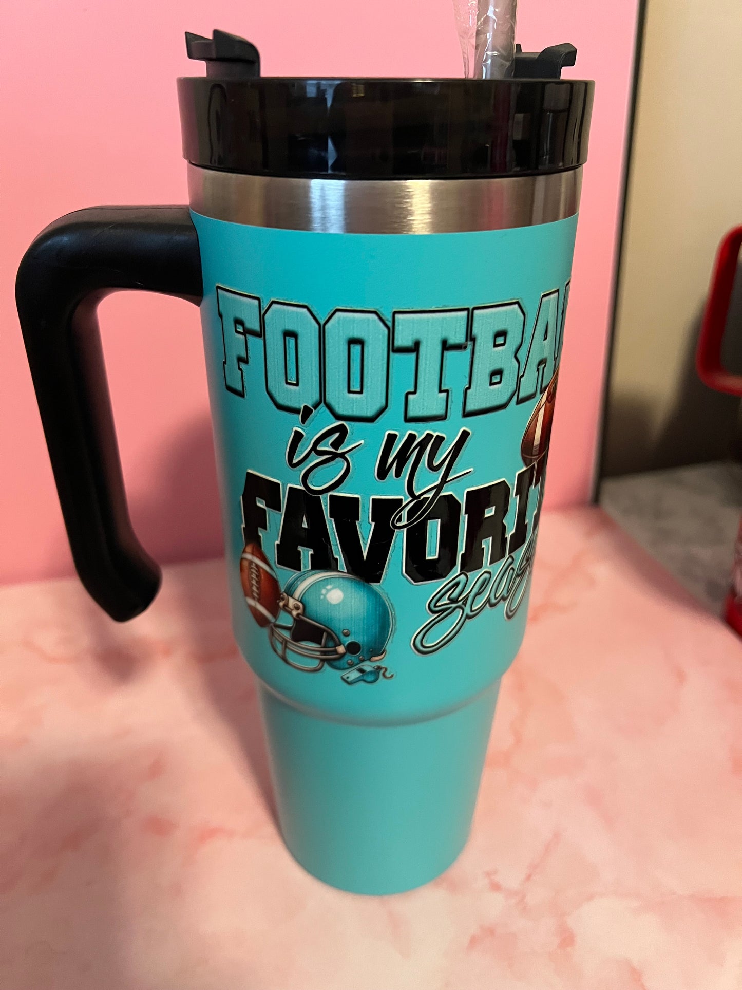 30 oz insulated tumblers Football various designs