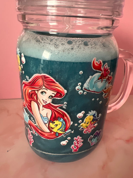 20 oz Little Mermaid beach themed tumbler