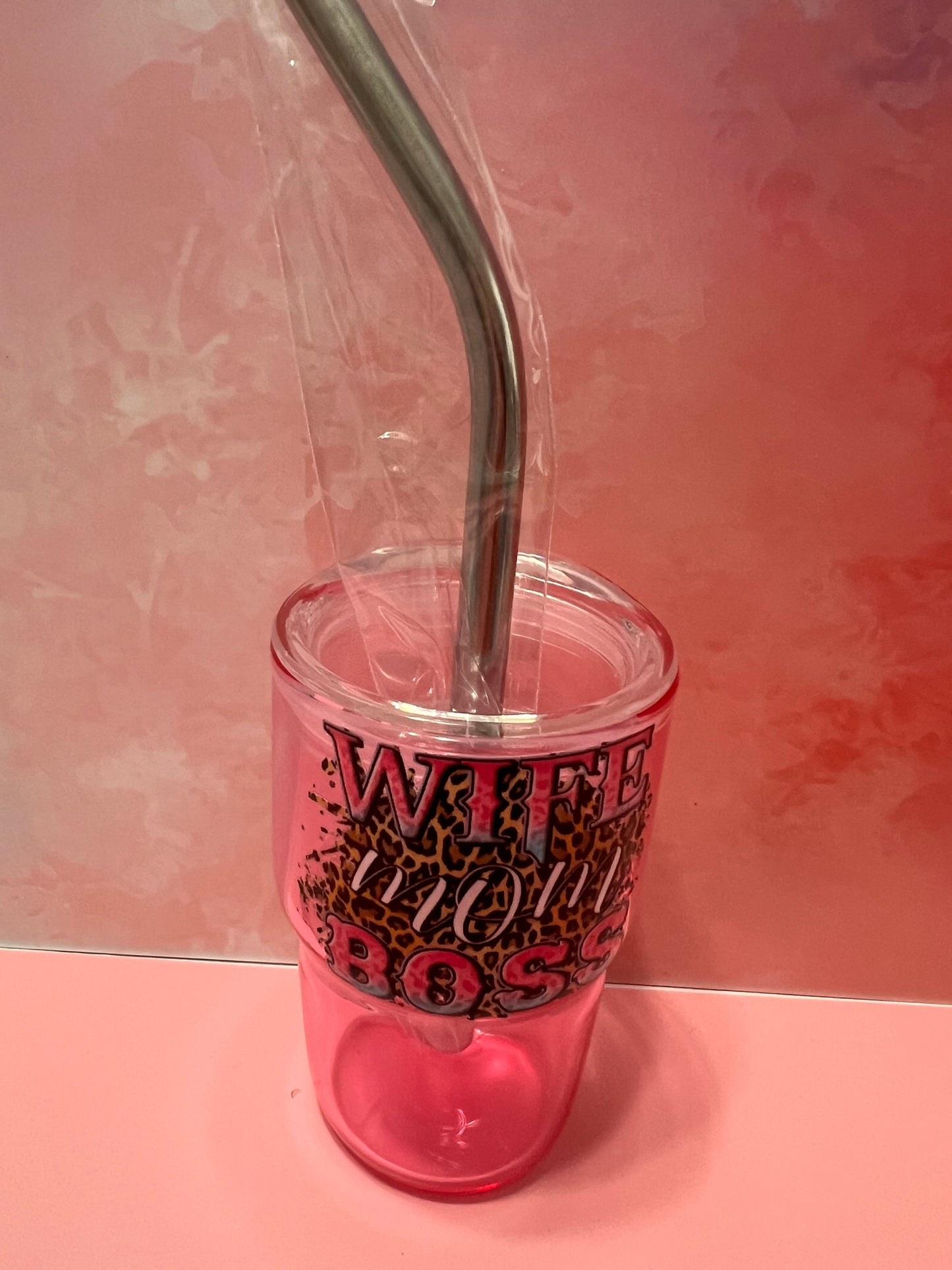 Colored 3oz glass shot glasses