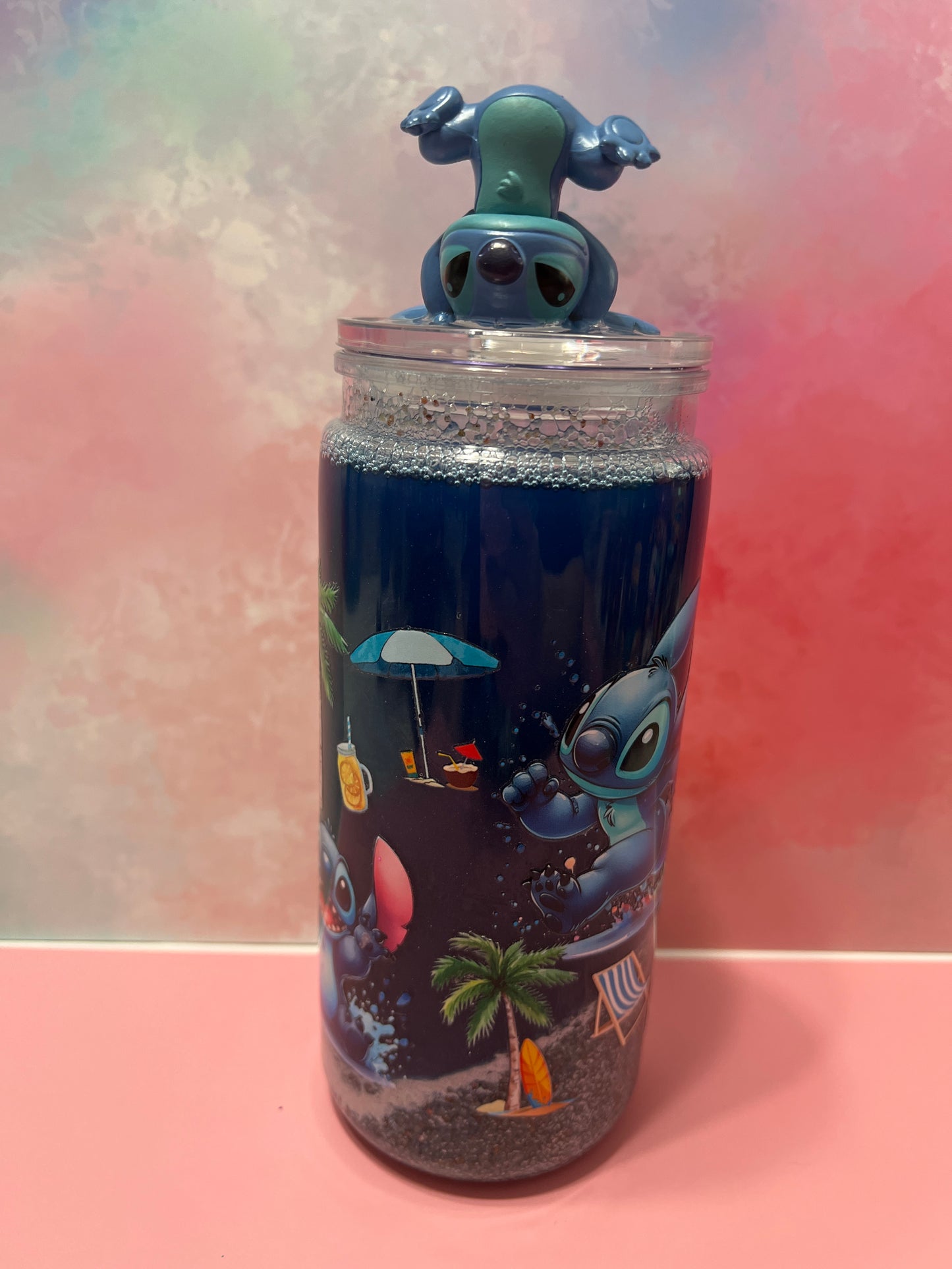 Stitch beach theme 20 oz acrylic