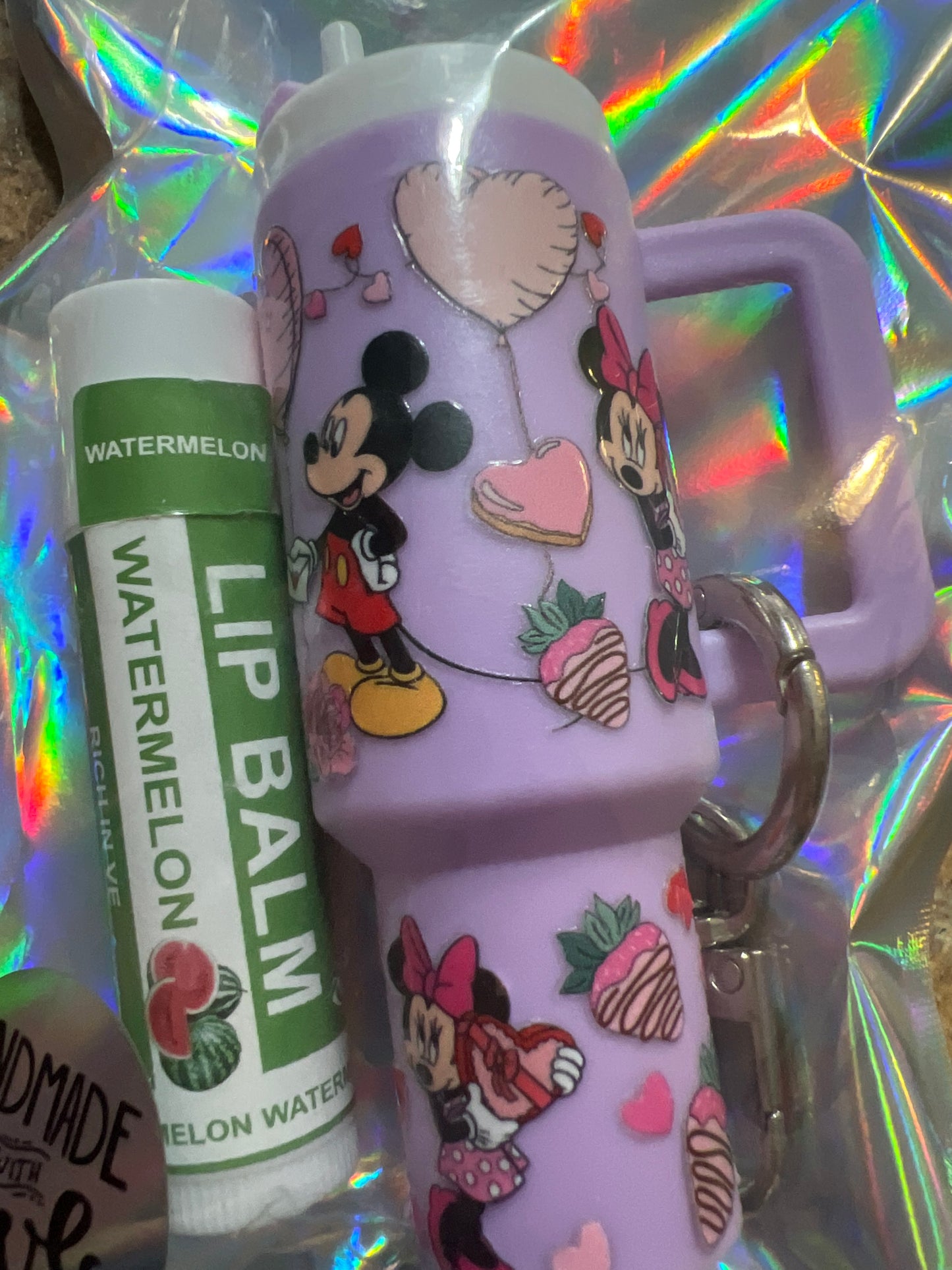 Minnie & Mickey purple tumbler