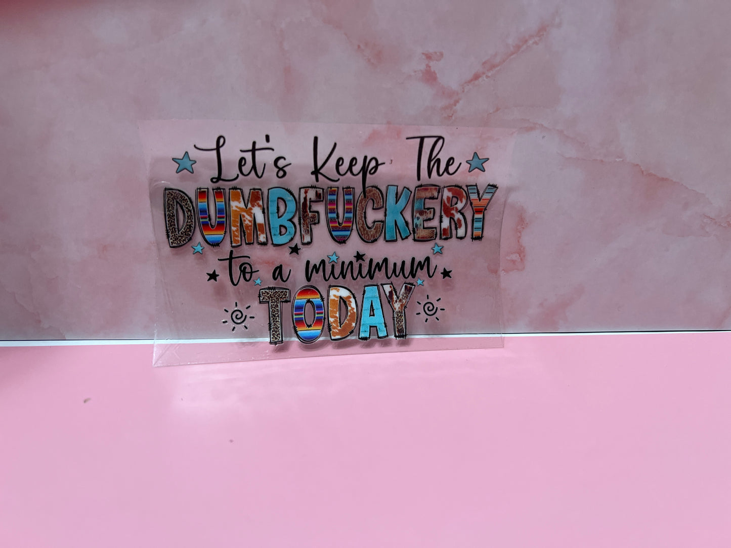 #406 let's keep the dumbfuckery to a minimum today
