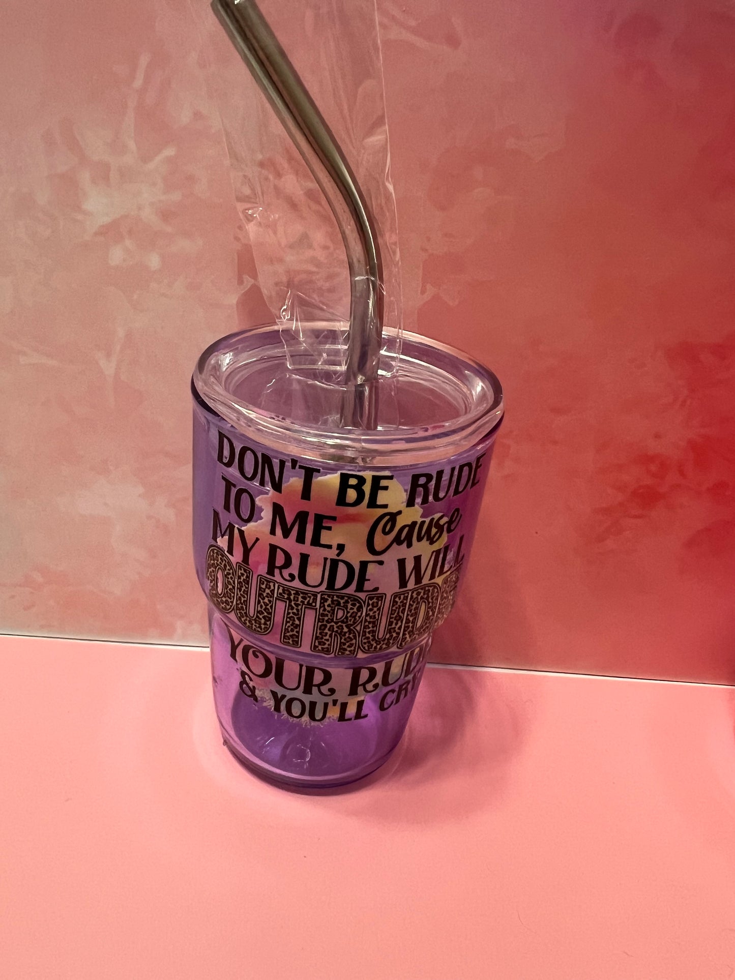 Colored 3oz glass shot glasses