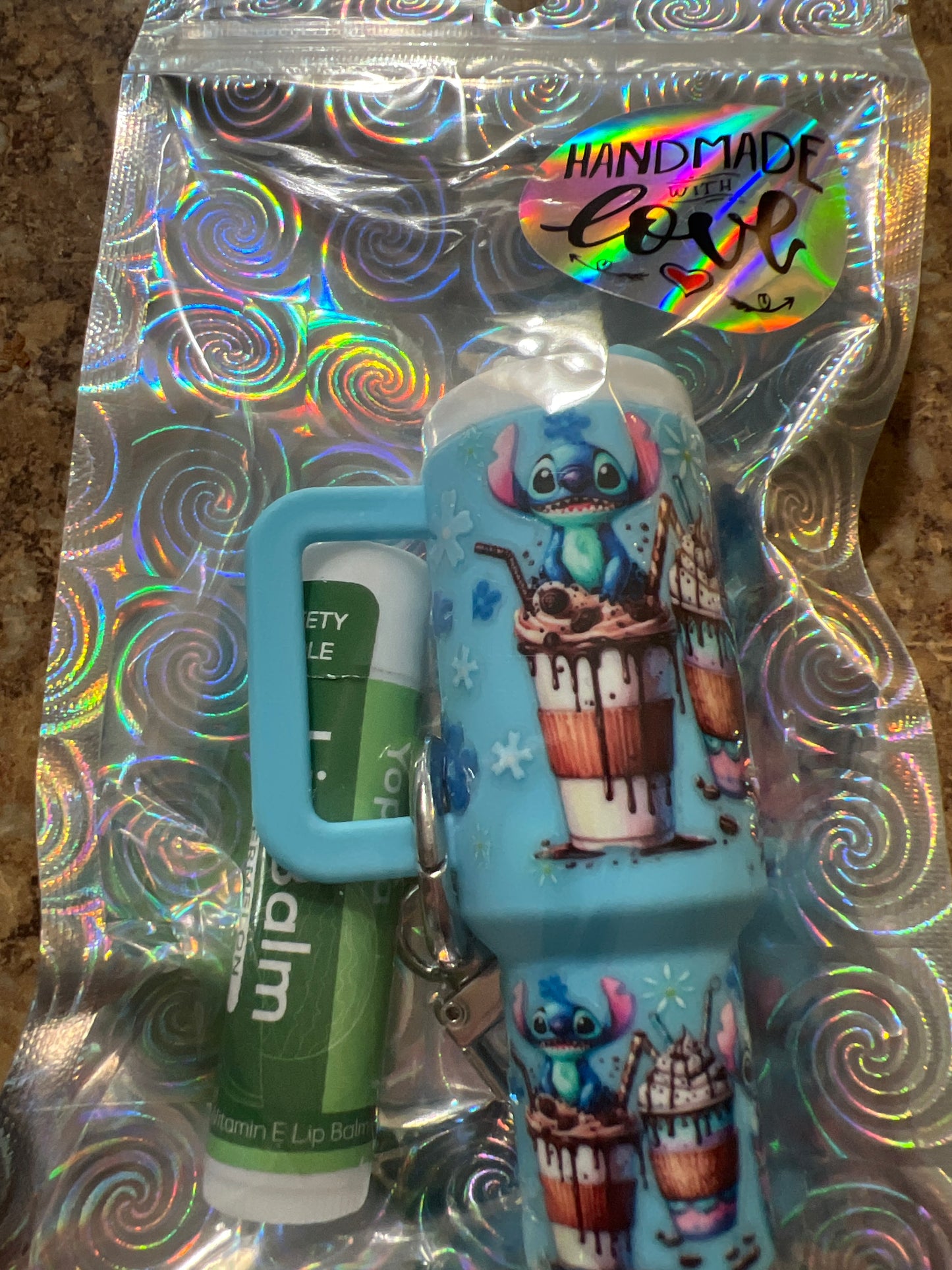 Stitch ice cream sundaes light blue