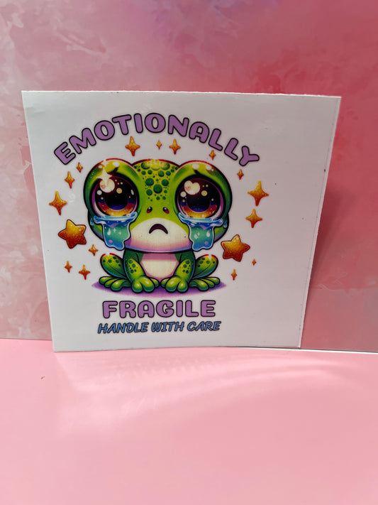 #138 Frog emotionally fragile handle with care