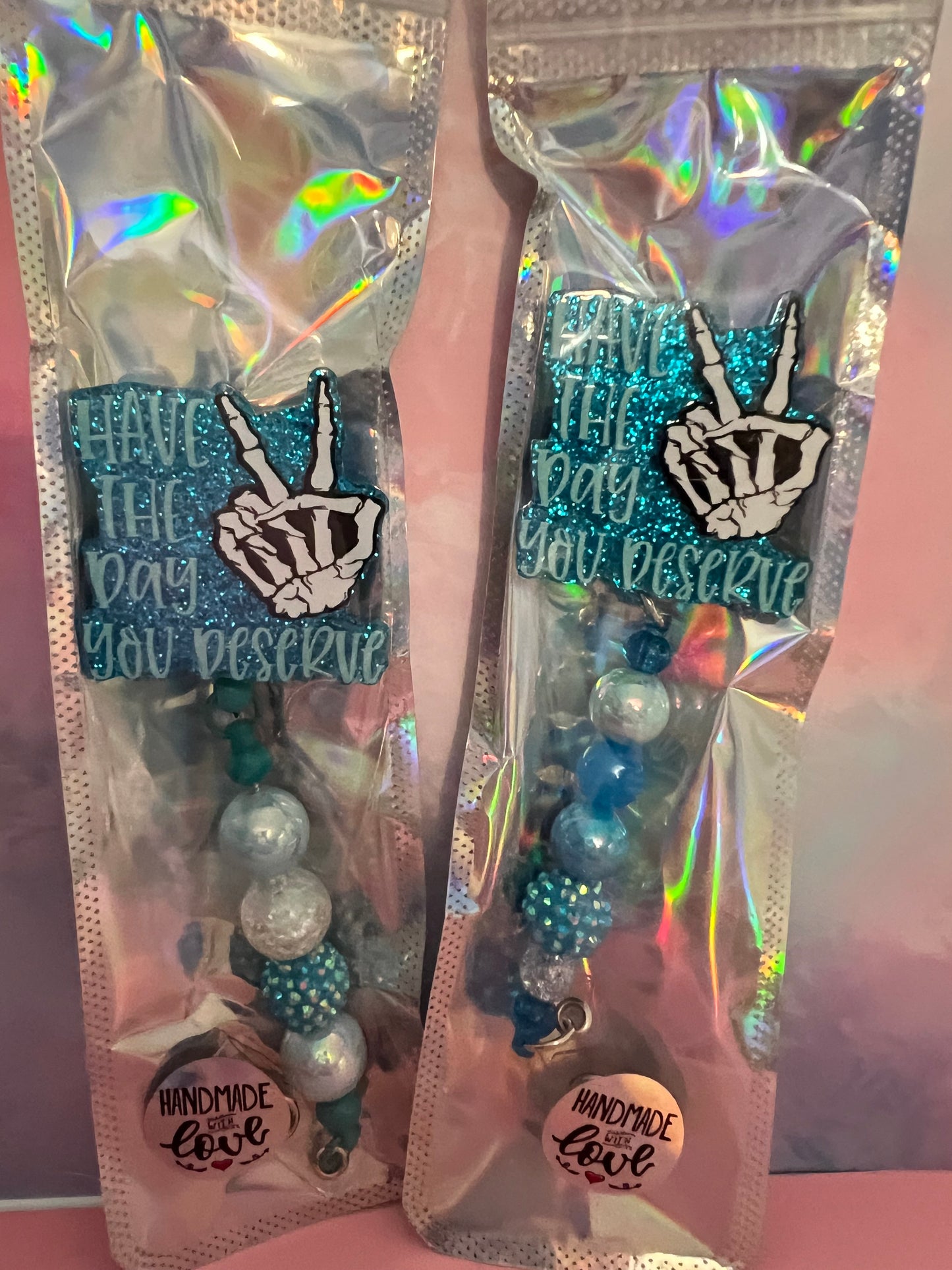 Badge reels various sayings