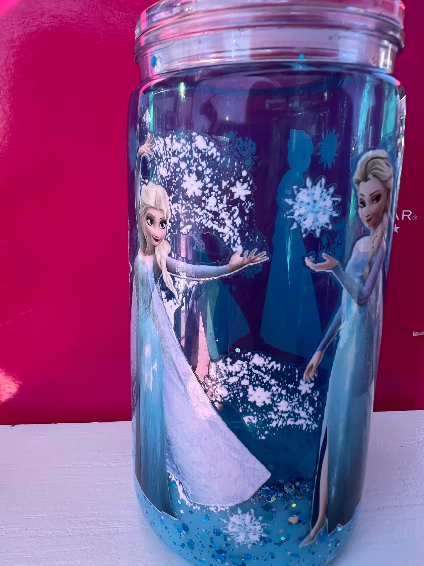 16 oz acrylic Elsa lava created tumbler