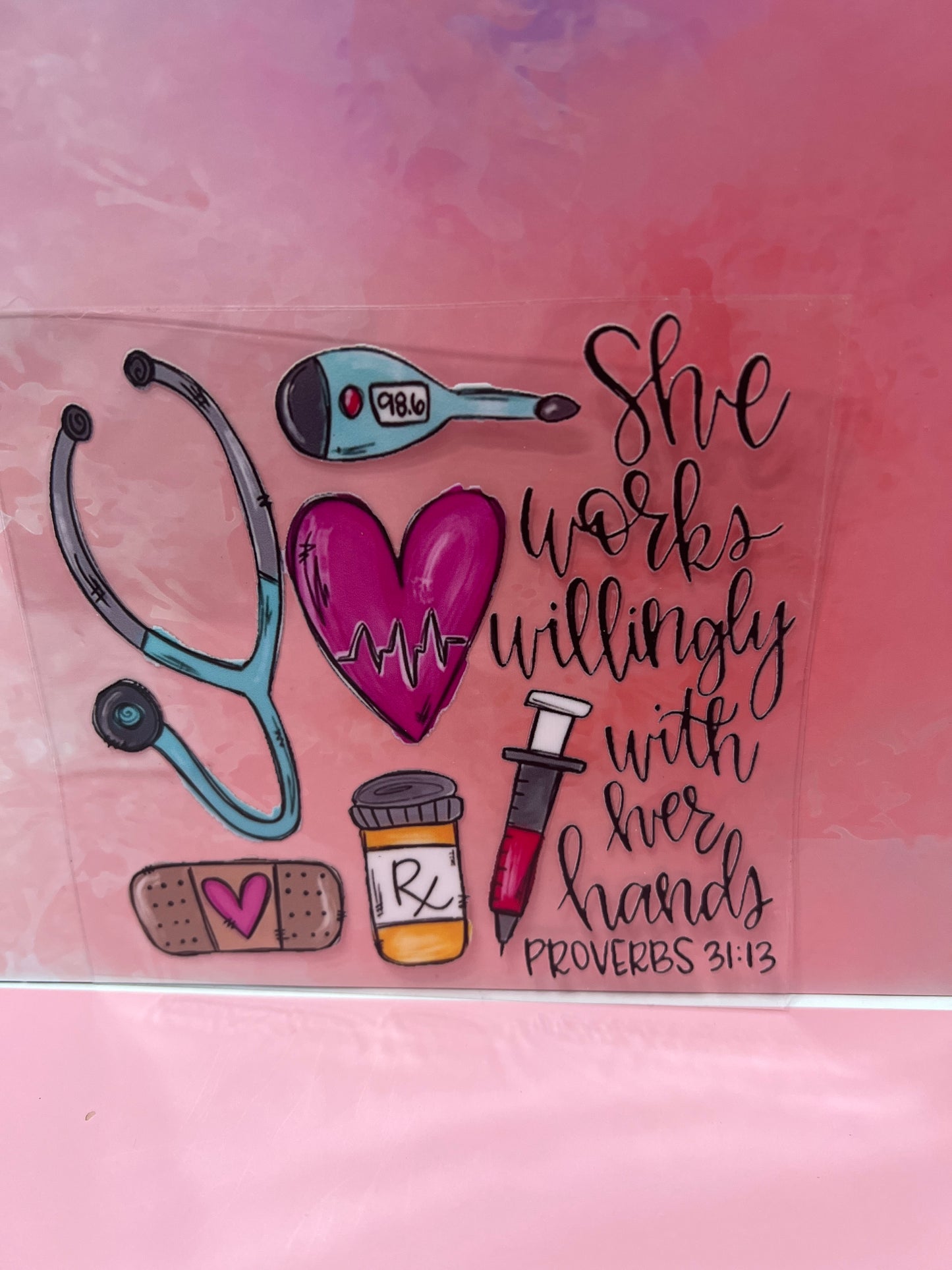 #257 medical she works willingly with her hands