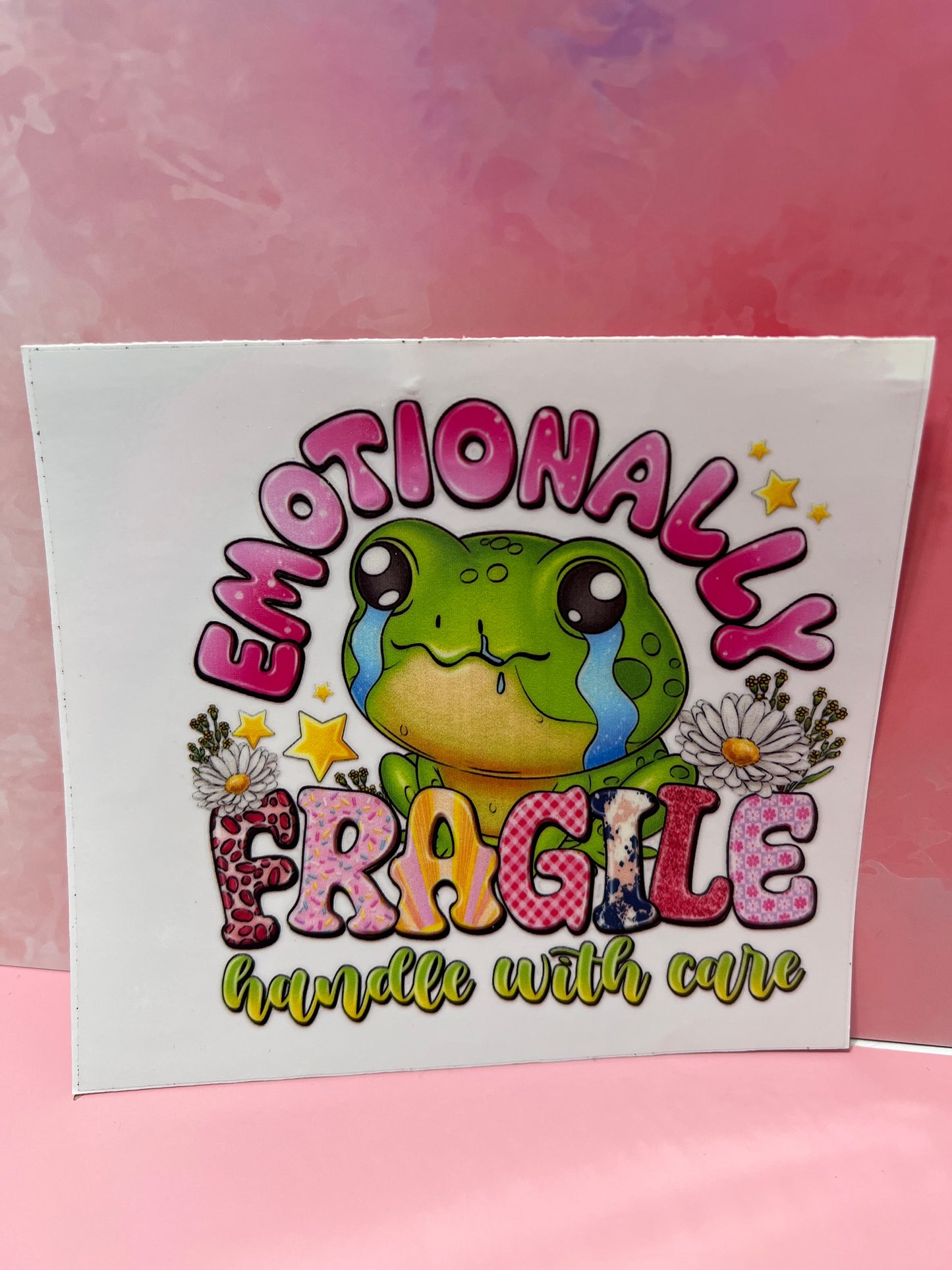 #141 frog emotionally fragile handle with care