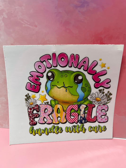 #141 frog emotionally fragile handle with care