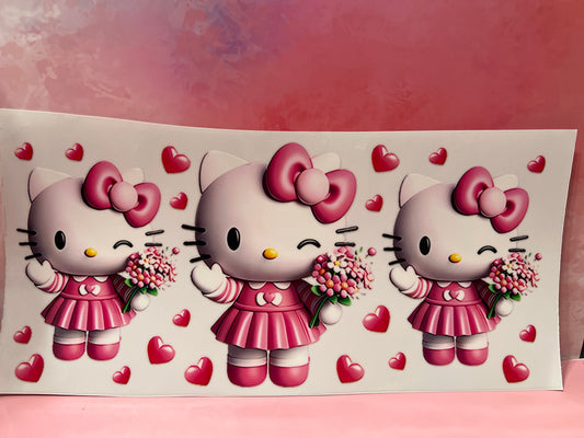 #576 Hello Kitty hearts and flowers