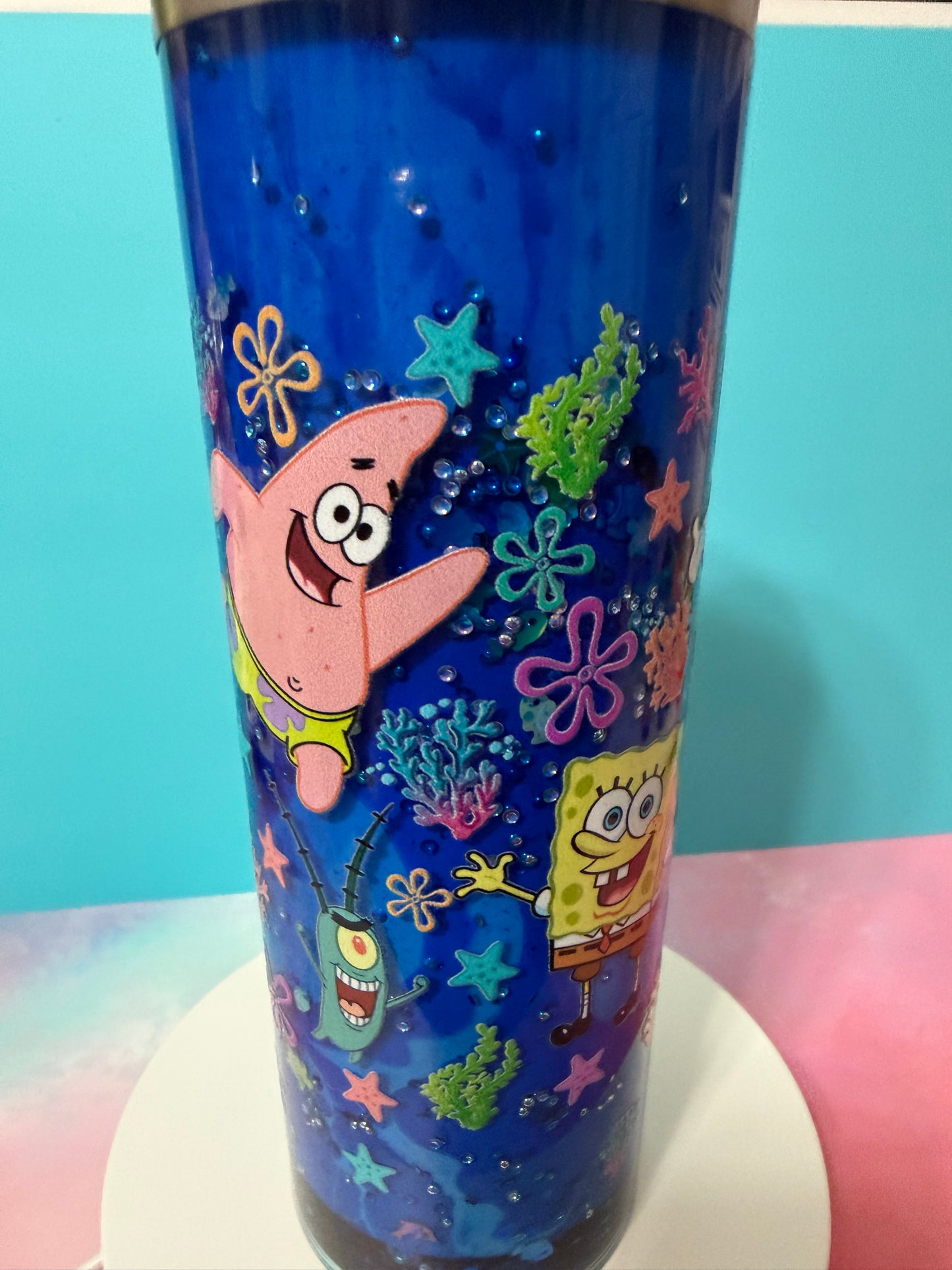Sponge bob 20oz stainless steel lava tumbler