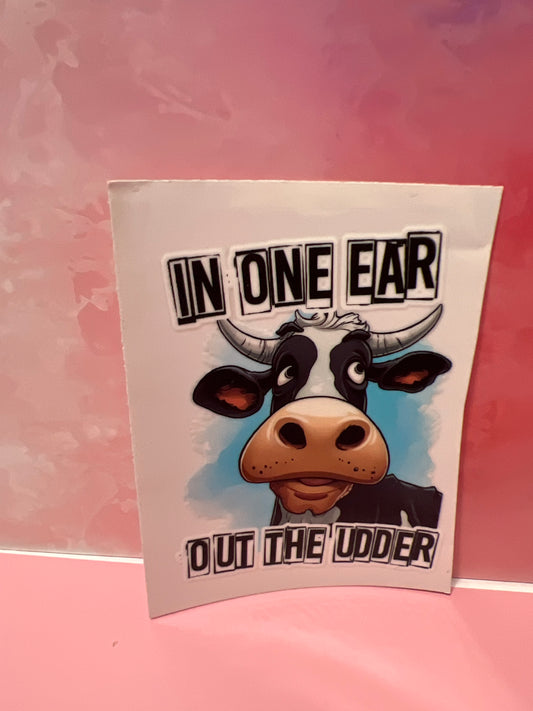 #312 cow in one ear