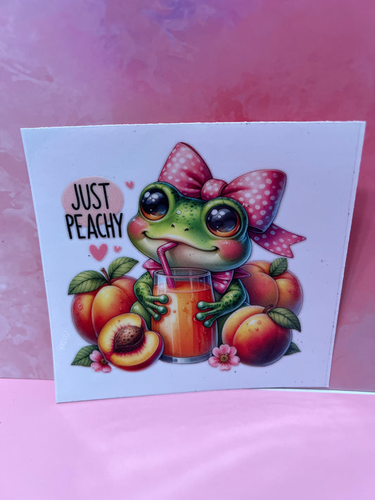 #145 Frog just peachy