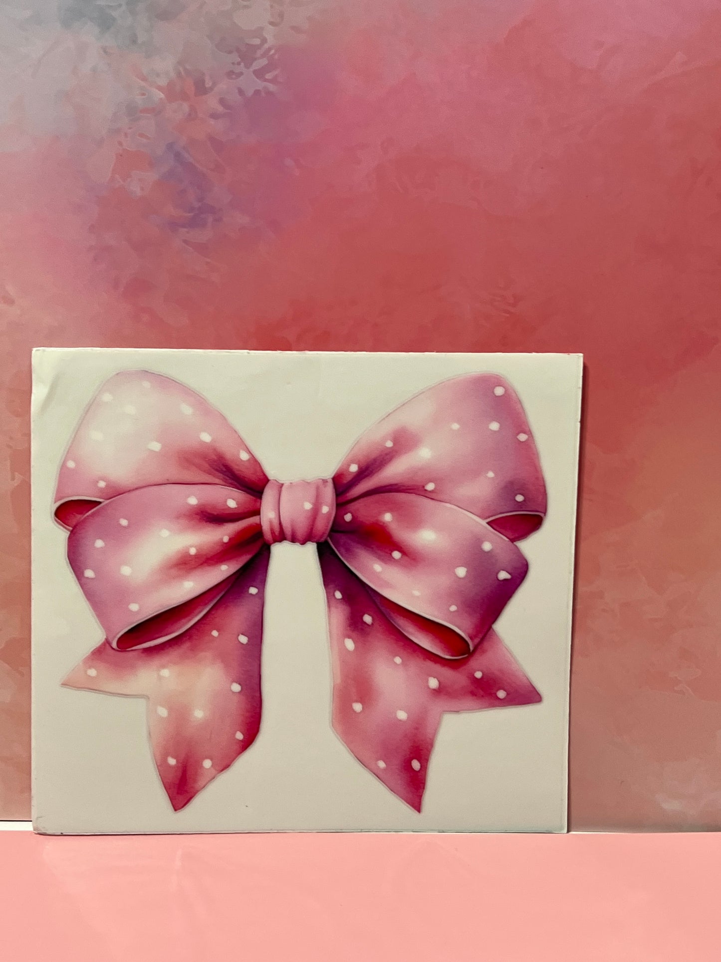 #684 pink now polka dot