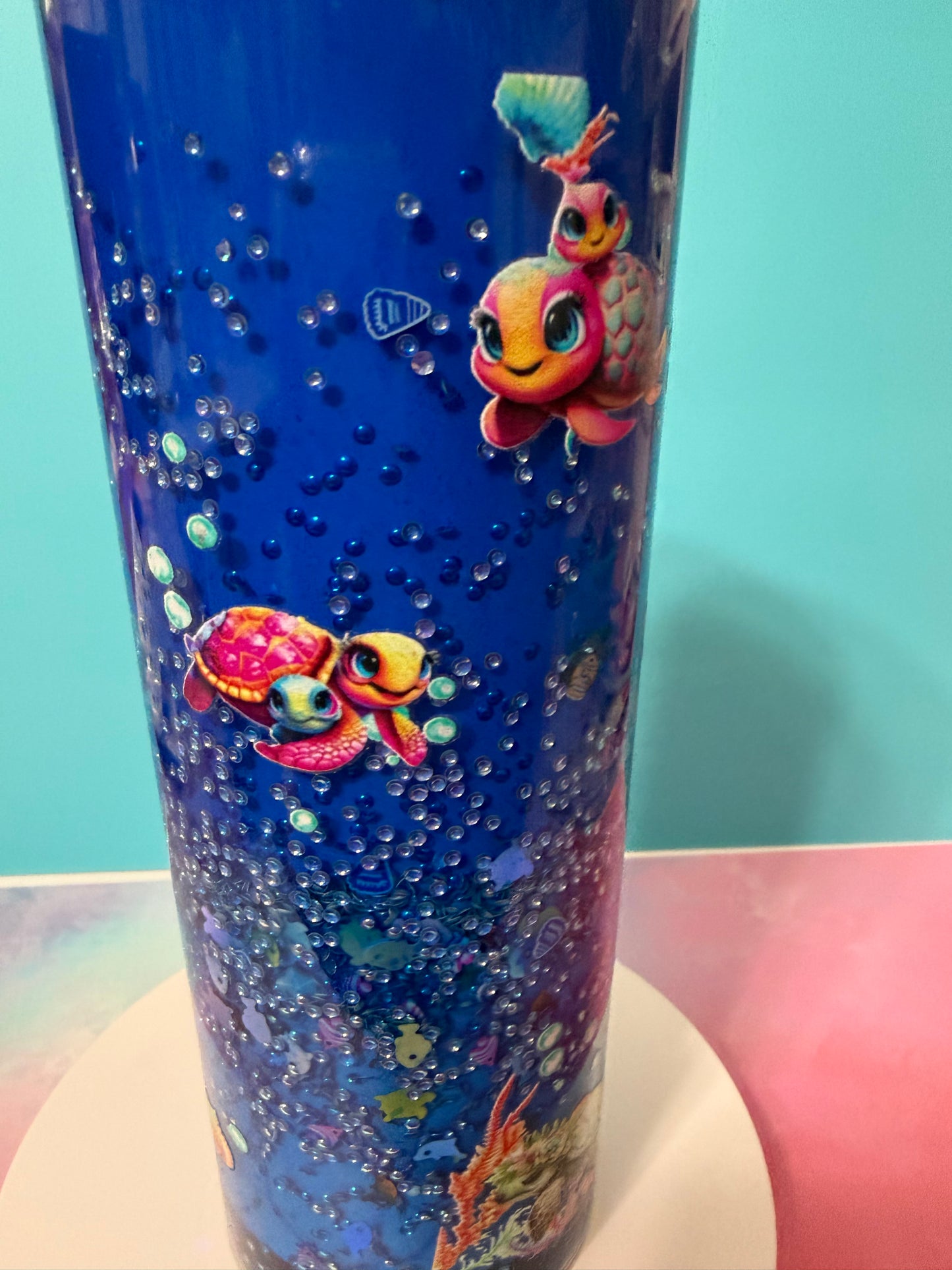 Under the sea turtle 20oz lava stainless steel tumbler