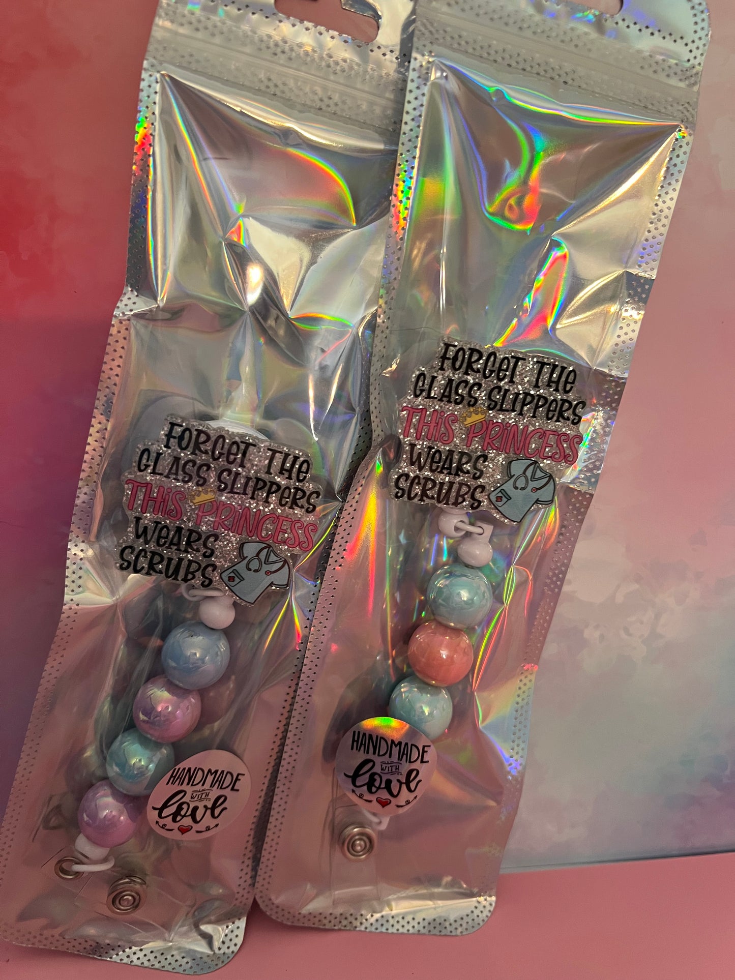 Medical sayings beaded badge reels