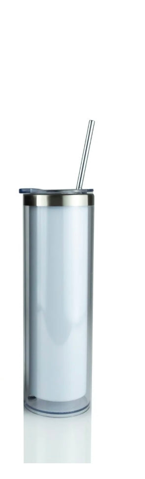 20 oz Stainless steel insulated snow globe tumbler