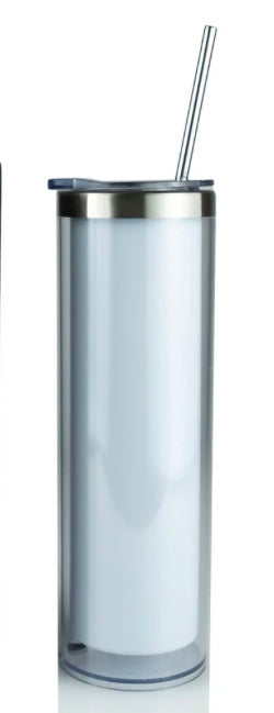 20 oz Stainless steel insulated snow globe tumbler