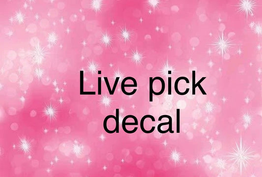 Live pick decal