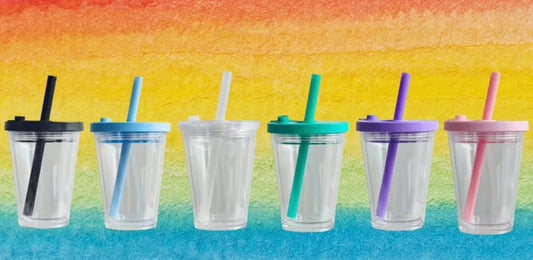 12 oz acrylic leak proof Snow globe tumbler