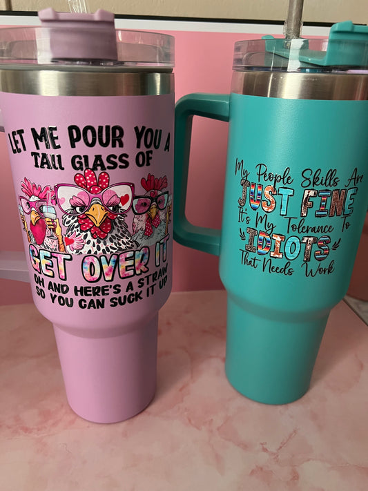 40 oz insulated tumblers