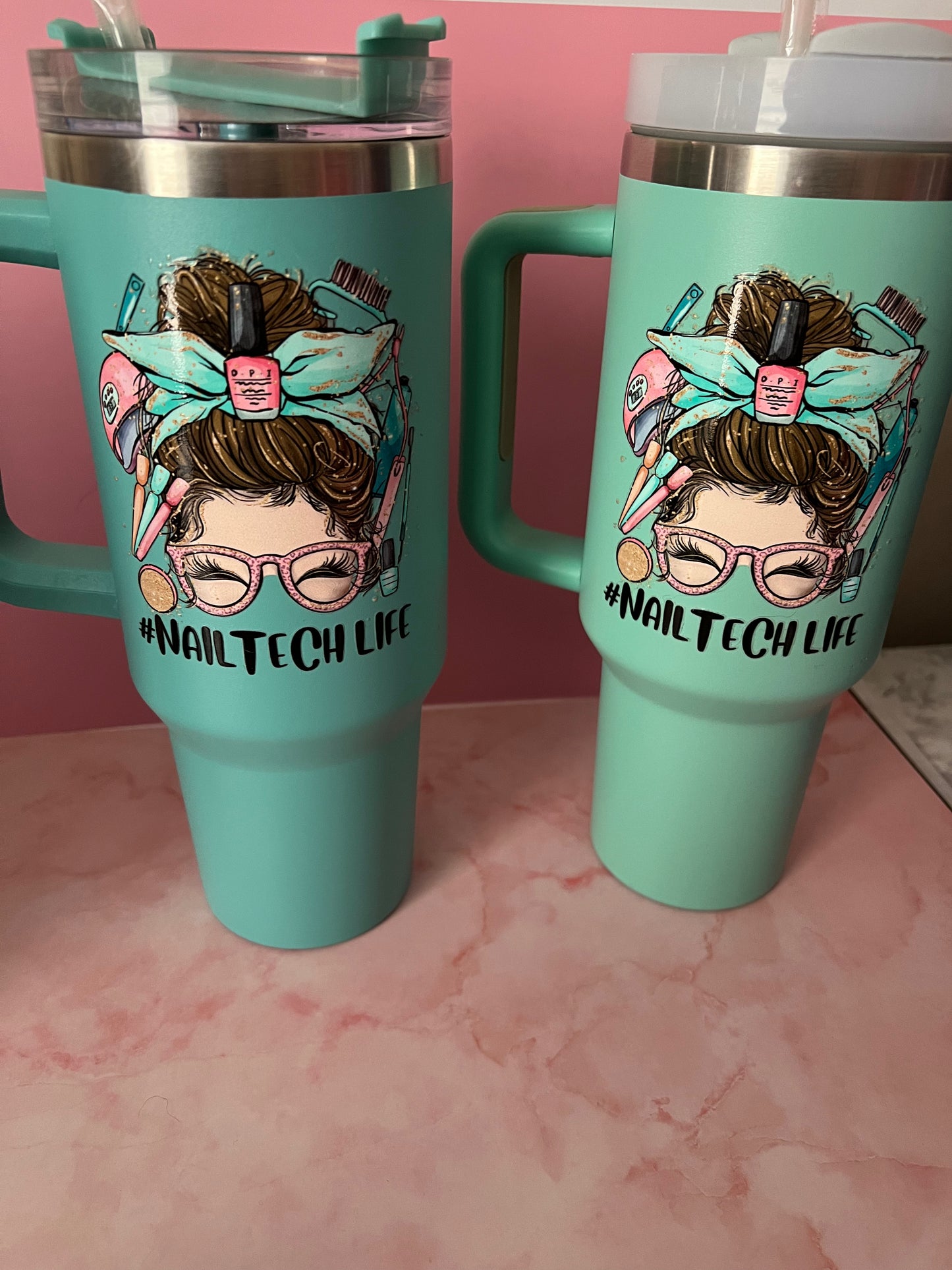 40 oz insulated tumblers Nail Tech Life